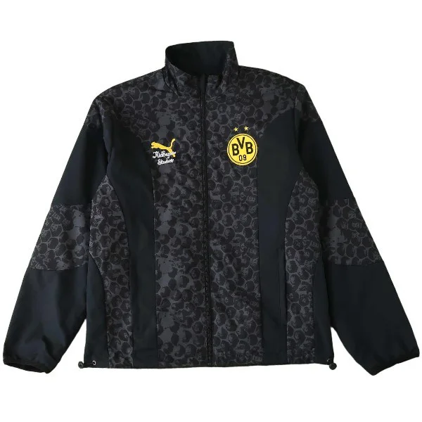 Borussia Dortmund Rompevientos 2025 2026 Negro - Borussia Dortmund Barata | camisetafutbolshop