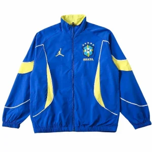 Brasil Rompevientos 2026 Azul - Brasil Barata | camisetafutbolshop