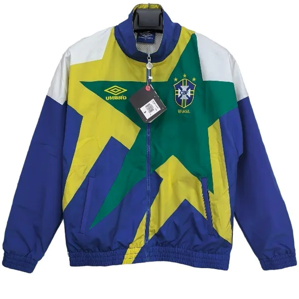 Brasil Rompevientos 2026 Azul - Brasil Barata | camisetafutbolshop