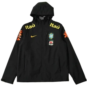 Brasil Rompevientos 2026 Negro - Brasil Barata | camisetafutbolshop