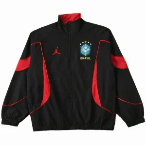 Brasil Rompevientos 2026 Rojo - Brasil Barata | camisetafutbolshop
