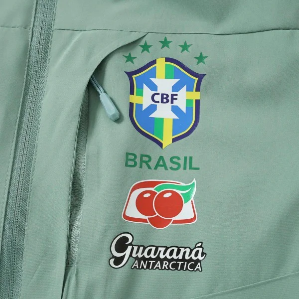 Brasil Rompevientos 2026 Verde - Brasil Barata | camisetafutbolshop