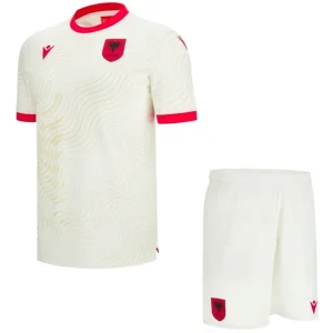 Conjunto 2026 Segunda Blanco - Albania Niños Barata | camisetafutbolshop