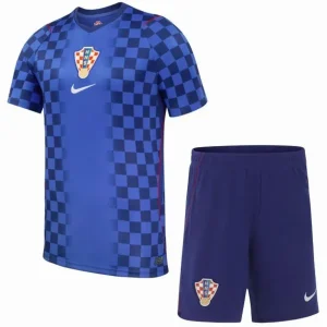 Conjunto 2026 Segunda Azul - Croacia Niños Barata | camisetafutbolshop