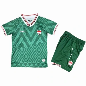 Conjunto 2026 Segunda Verde - Irak Niños Barata | camisetafutbolshop