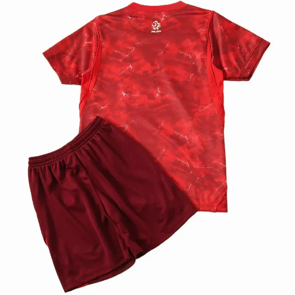 Conjunto 2026 Segunda Rojo - Polonia Niños Barata | camisetafutbolshop