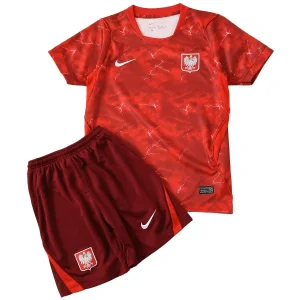 Conjunto 2026 Segunda Rojo - Polonia Niños Barata | camisetafutbolshop