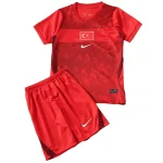 Conjunto 2026 Segunda Rojo - Turquía Niños Barata | camisetafutbolshop