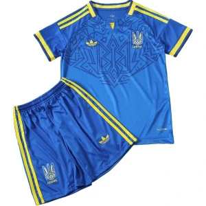 Conjunto 2026 Segunda Azul - Ucrania Niños Barata | camisetafutbolshop