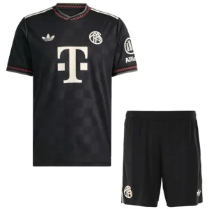 Conjunto 2025 2026 Tercera Negro - Bayern Múnich Niños Barata | camisetafutbolshop