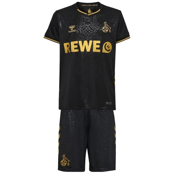 Conjunto 2025 2026 Tercera Negro - FC Colonia Niños Barata | camisetafutbolshop