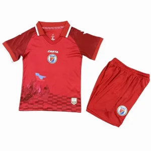 Conjunto 2026 Tercera Rojo - Haití Niños Barata | camisetafutbolshop