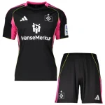 Conjunto 2025 2026 Tercera Negro - Hamburgo S.V Niños Barata | camisetafutbolshop