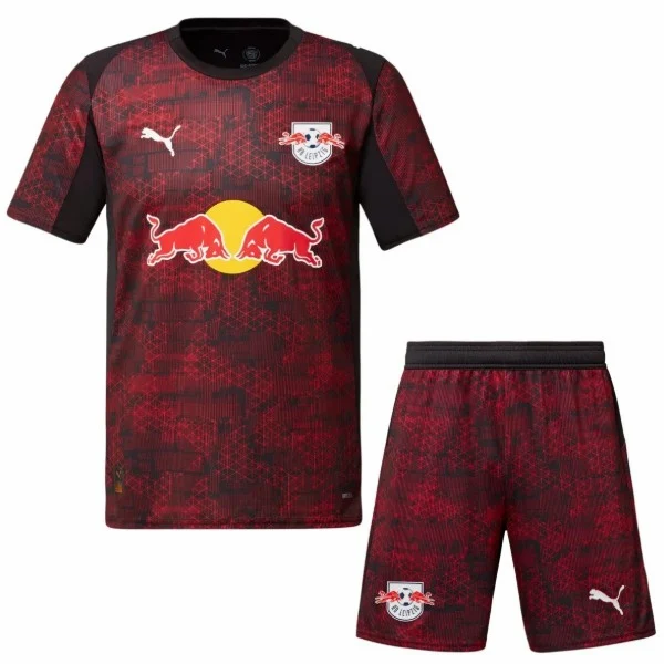 Conjunto 2025 2026 Tercera Rojo - RB Leipzig Niños Barata | camisetafutbolshop